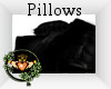 Dark Woods Black Pillows