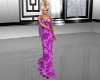 Purple Draped Dress