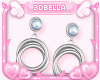 Blue Pearl Hoops
