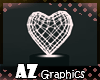 3D rotated heart Decore