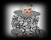 SILVER FUR COAT TOP