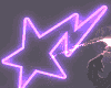 purple neon star
