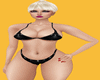 !    BLACK  LATEX BIKINI