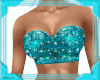Sexy Teal Glitter Top