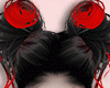 Red Black Halloween Hair