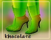 Mom Neon Green PVC Boots