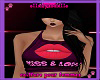 pink kiss & love tank