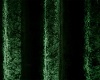 green velvet curtain