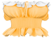 Orange & White Top