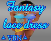 Fantasy lace dress multi