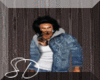 SD Blue Denim Hoodie