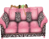 PINK LEOPARD PRINT SOFA