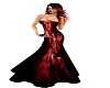  Red & Black Swirl Dress