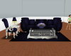 Blue Sofa Set