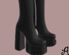 A| Leather Boots Black