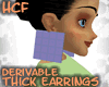 HCF deriv earrings thick
