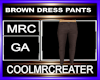 BROWN DRESS PANTS