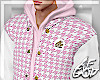 Ⱥ" Rose Pink Hoodie Jacket