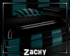 Z: Teal Stripe Chaise