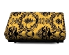 Golden Velvet Ottoman