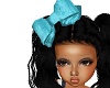 kids Big Turquoise bow