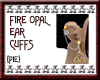 {Pie}Fire Opal Ear Cuffs