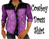 Cowboy Dress Shirt Purp