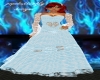 blue&white lace gown