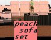 peach sofa set