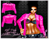 Pink Layerable leather