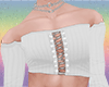 Lacet Crop White