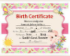 Trina Birthcertificate