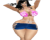 (RGP) xxl blue and pink