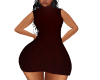 BURGUNDY MINI DRESS