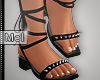 Mel*Flat Sandals Black