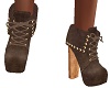 HEELED BRONW BOOT