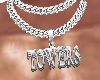 Silver necklace TOWERS-M