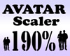 Avatar Scaler 190% / M