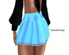 blue ruffle skirt