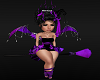 Purple witch halloween