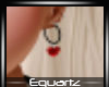 EQ Red Heart Earings