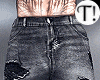 T! Distressed Wash Jeans