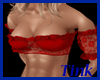 red lace shirt
