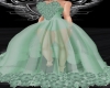 Green evening dress