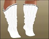 White Spike Socks