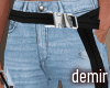 [D] Blue cargo jeans