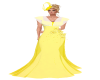 yellow and white gown