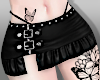 goth skirt + tats