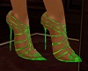High green heels