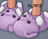 !!S Bear Slippers Lilac